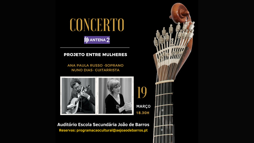 Concerto em direto - Antena 2 - com a soprano Ana Paula Russo e o guitarrista Nuno Dias